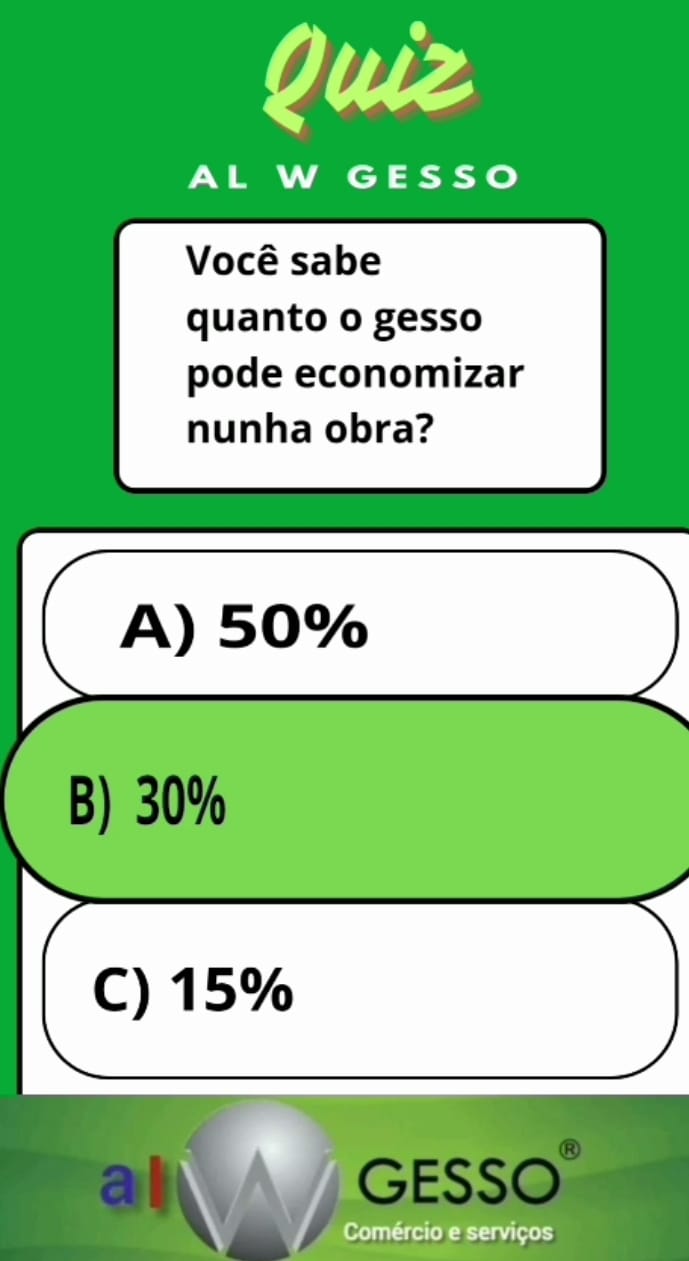Quiz da al w gesso 